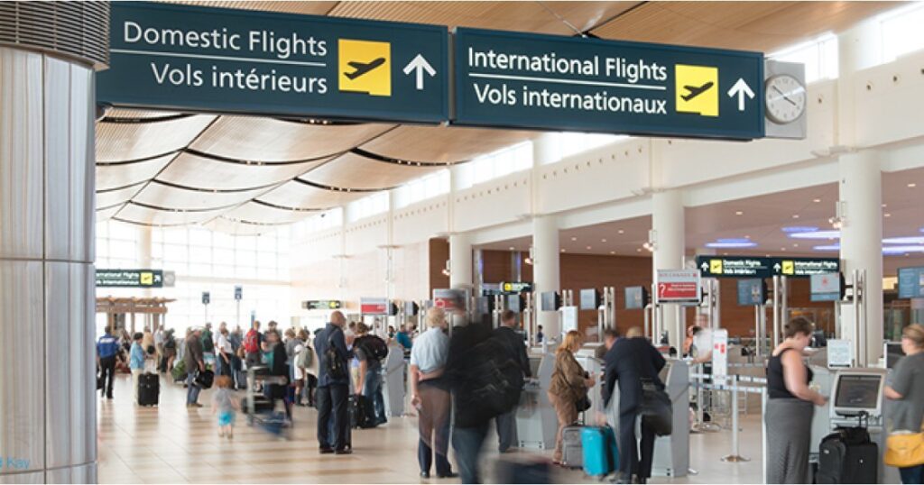 domestic flights canada