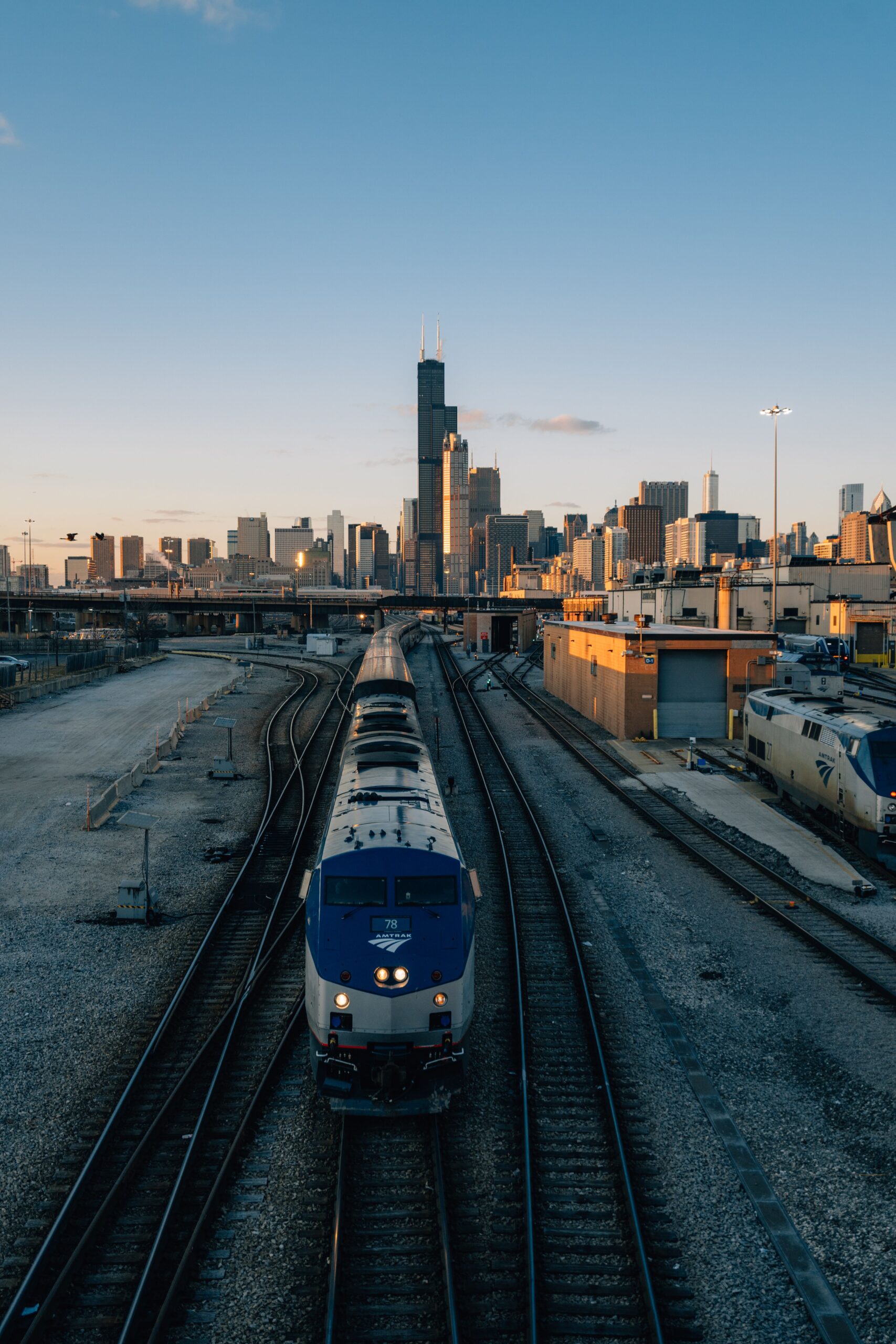 Amtrak Maple Leaf train travelling between Toronto and New York